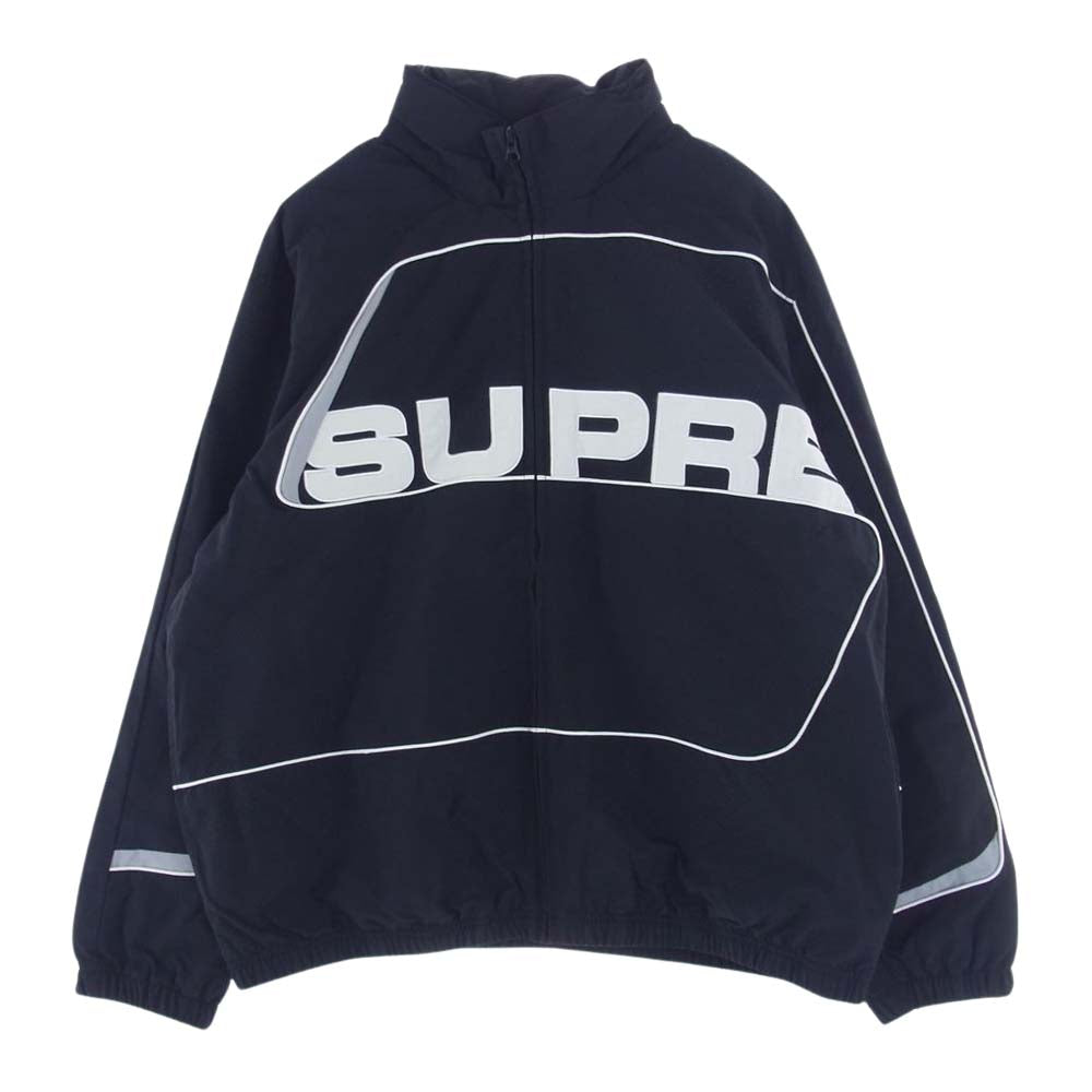 Supreme シュプリーム 21AW S Paneled Track Jacket Sパネル フルジップ トラックジャケット ブラック系 L【中古】