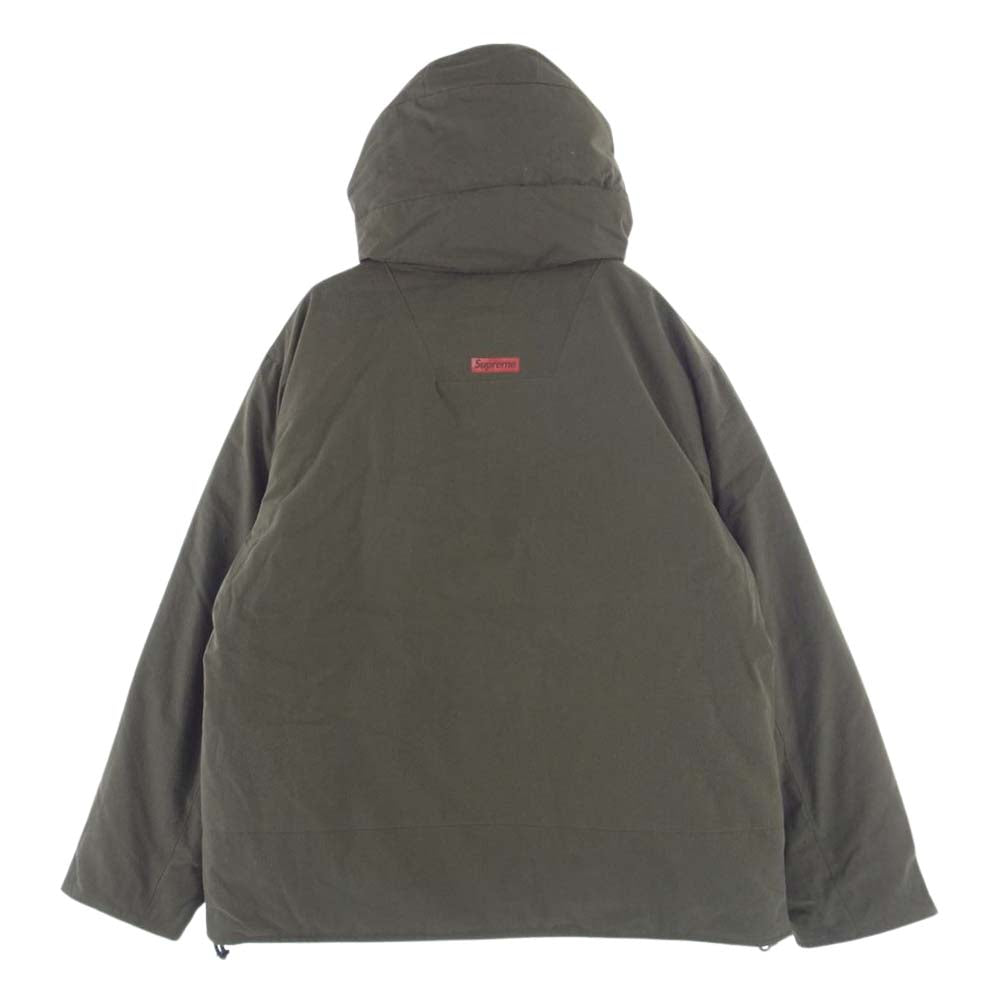 Supreme シュプリーム 22SS Hooded Down Pullover アノラック プルオーバー ダウンジャケット カーキ系 M【中古】