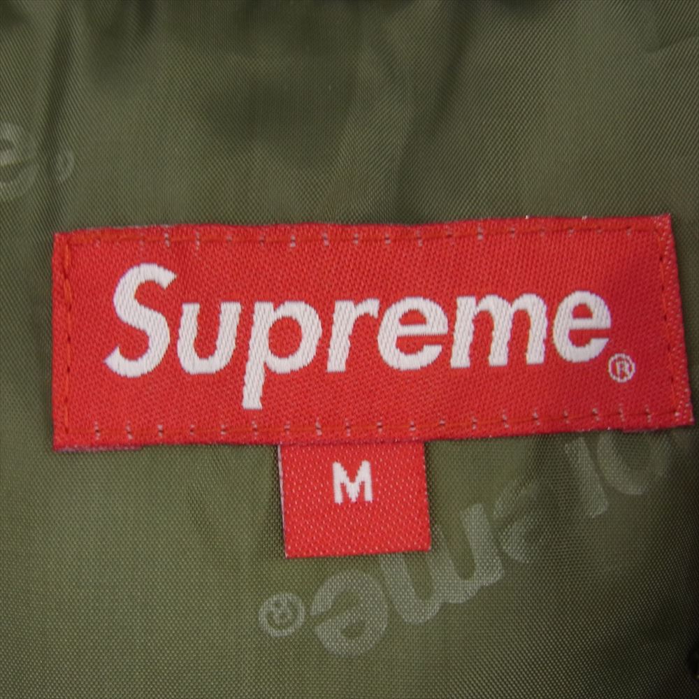 Supreme シュプリーム 22SS Hooded Down Pullover アノラック プルオーバー ダウンジャケット カーキ系 M【中古】