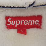 Supreme シュプリーム 21AW Faux Shearling Hooded Jacket フェイク シャーリング フーデッド ジャケット ブルー系 L【中古】