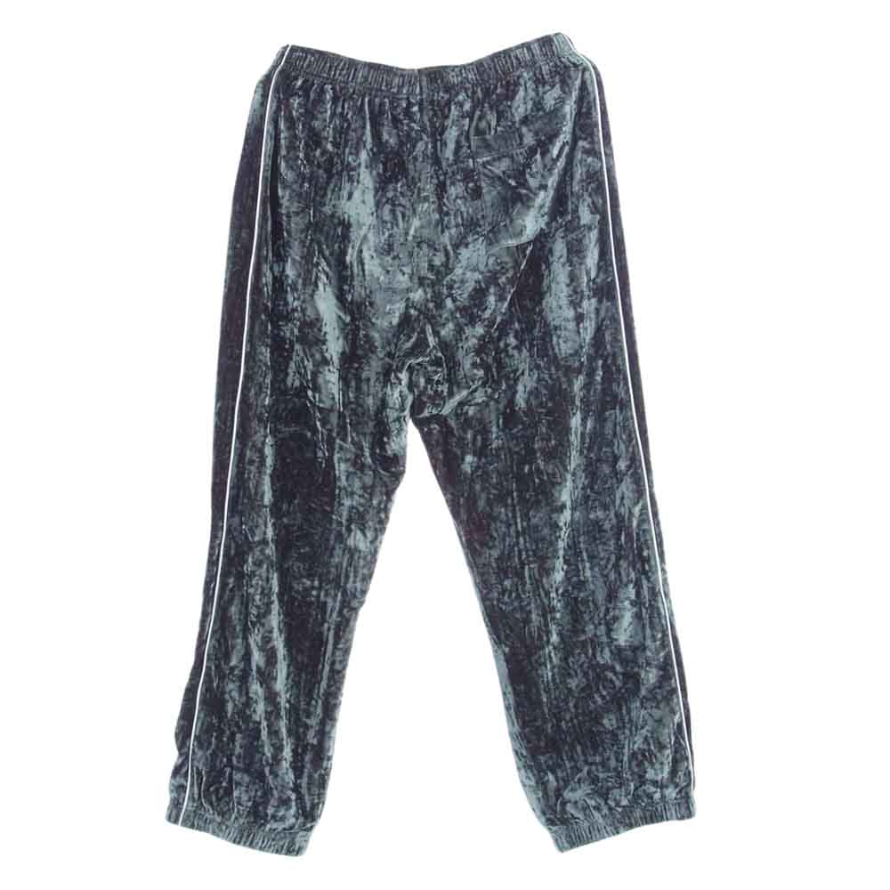 Supreme シュプリーム Crushed Velvet Track Pant クラッシュ ベルベット トラックパンツ グリーン系 M【中古】