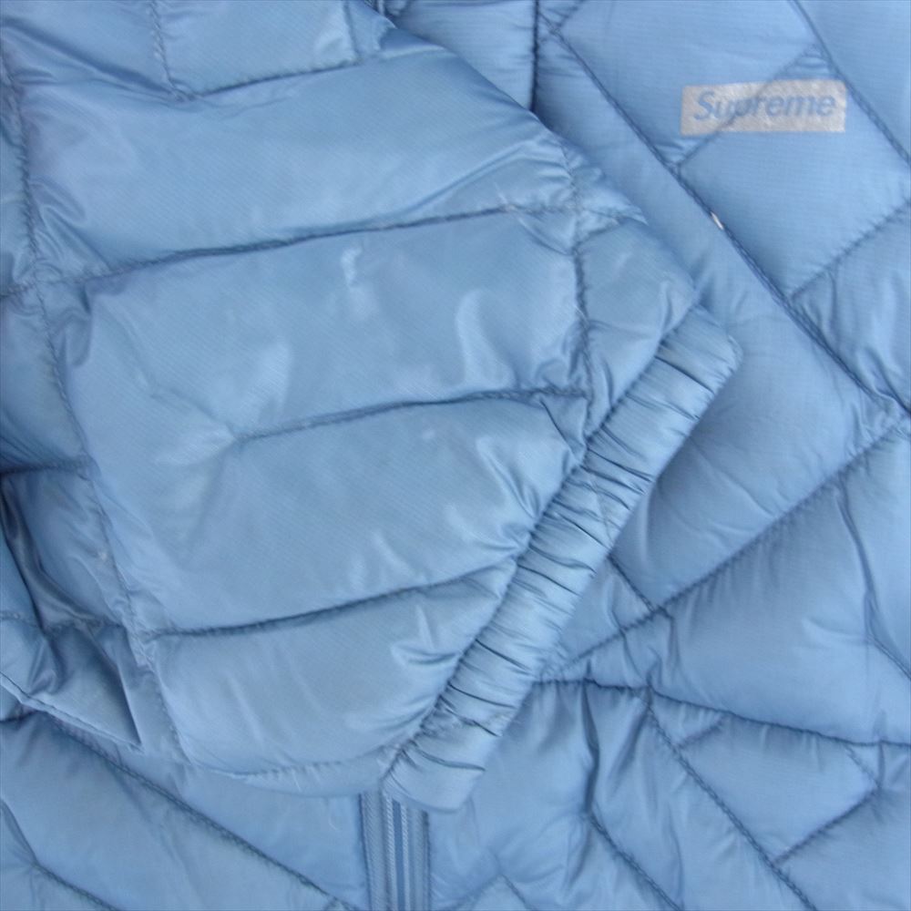 Supreme シュプリーム 22SS Spellout Quilted Down スペルアウト キルティング ダウンジャケット ライトブルー系 L【中古】