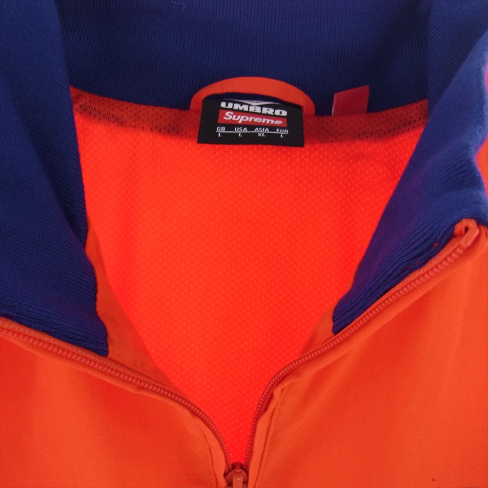 Supreme シュプリーム 23AW WEEK5 UMBRO COTTON RIPSTOP TRACK JACKET アンブロ コットン リップストップ トラックジャケット オレンジ系 L【美品】【中古】