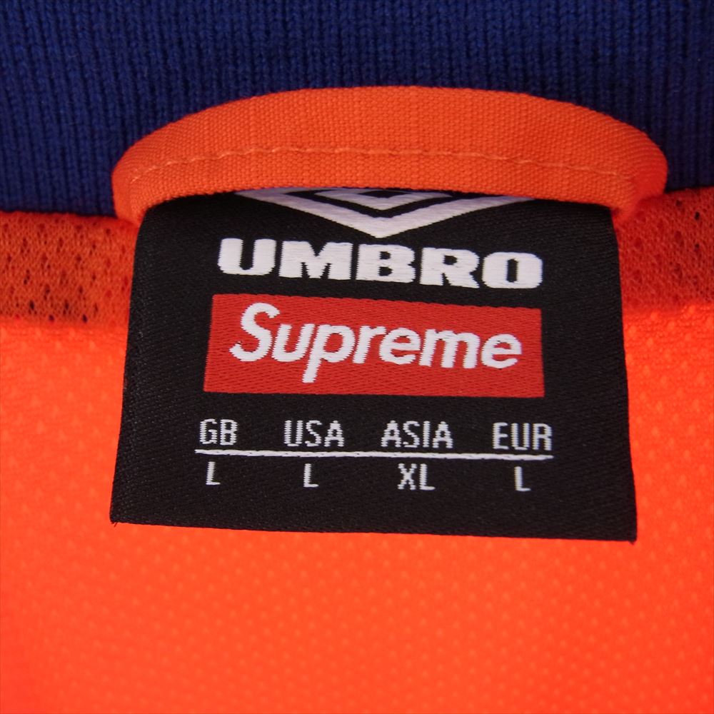 Supreme シュプリーム 23AW WEEK5 UMBRO COTTON RIPSTOP TRACK JACKET アンブロ コットン リップストップ トラックジャケット オレンジ系 L【美品】【中古】