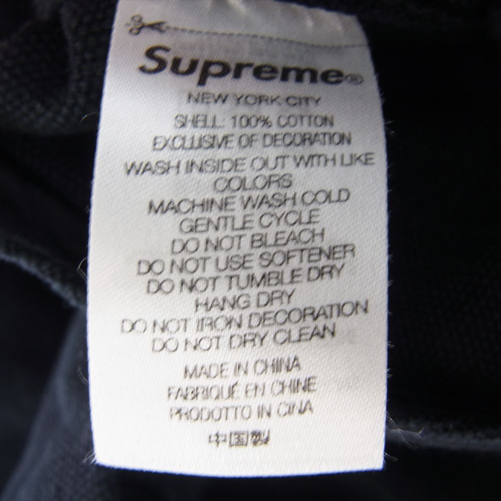 Supreme シュプリーム 23SS Canvas Clip Jacket フーデッド キャンバス ジャケット ブラック系 L【中古】