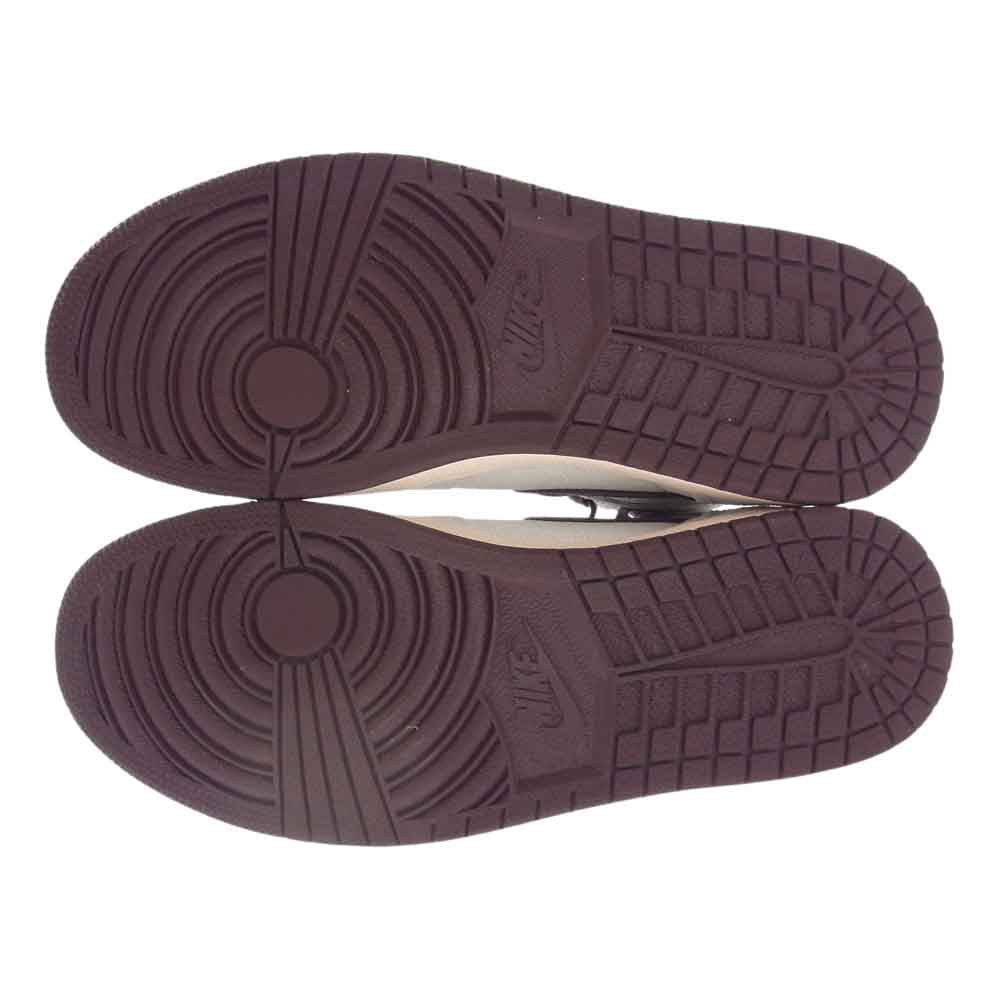 NIKE ナイキ DO7097-100 × A Ma Maniere アママニエール Air Jordan 1 エアジョーダン RETRO High OG Sail and Burgundy レトロ ハイ OG セイルアンドバーガンディ スニーカー グレー系 27cm【中古】