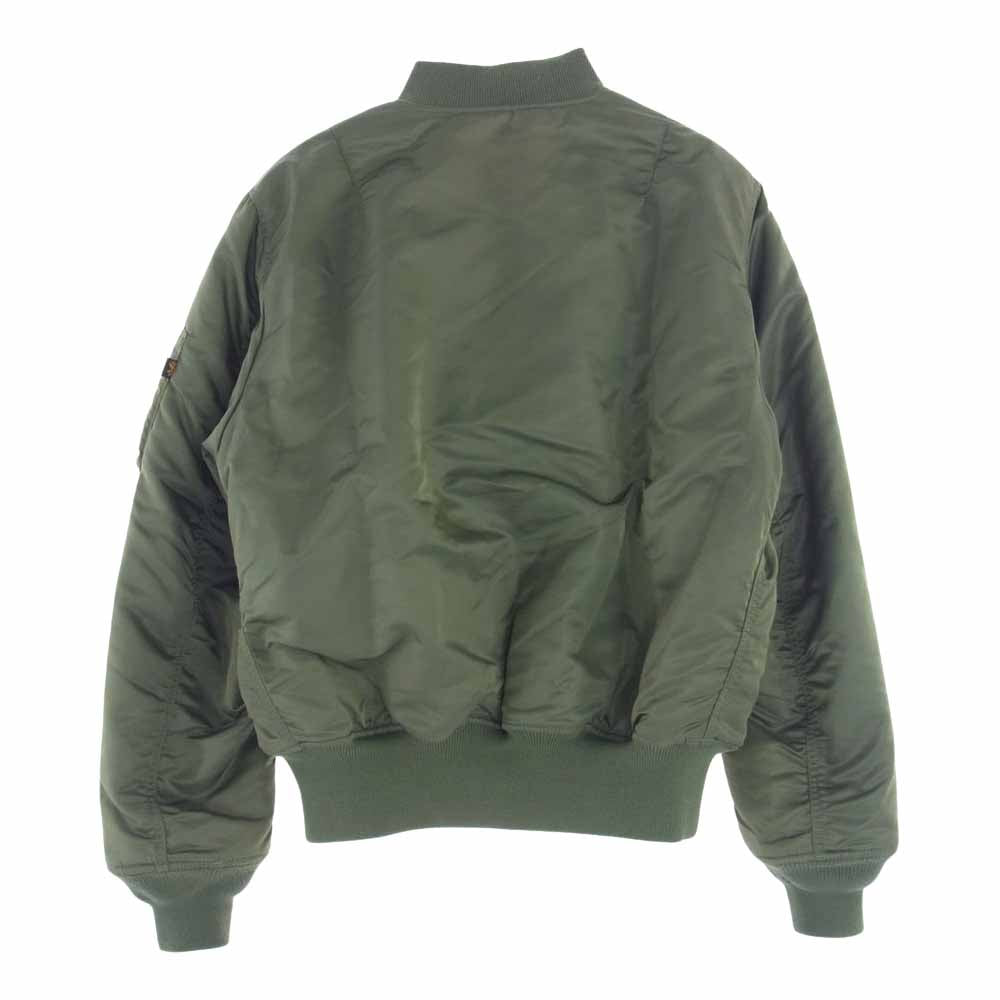 ALPHA アルファ J-82790J MA-1 フライトジャケット ナイロン 中綿 ジャケット カーキ系 M【中古】