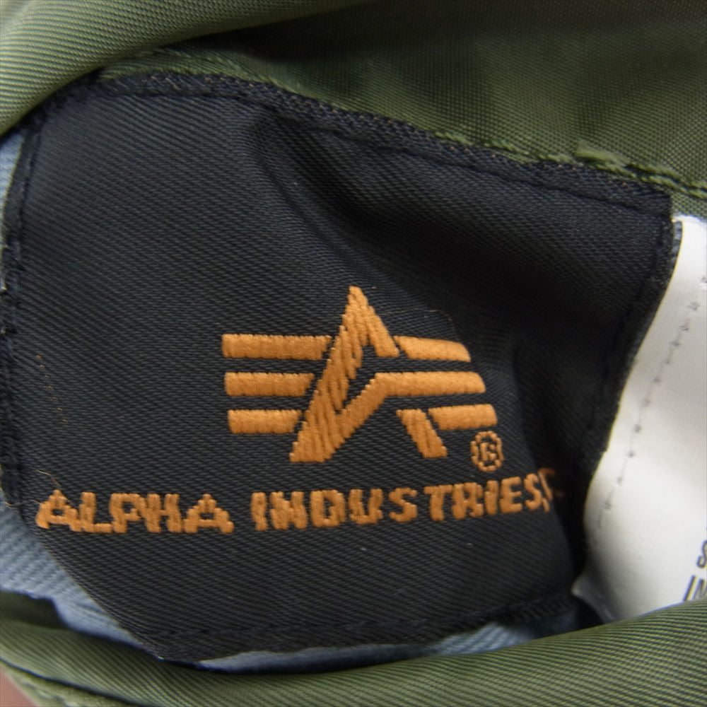 ALPHA アルファ J-82790J MA-1 フライトジャケット ナイロン 中綿 ジャケット カーキ系 M【中古】