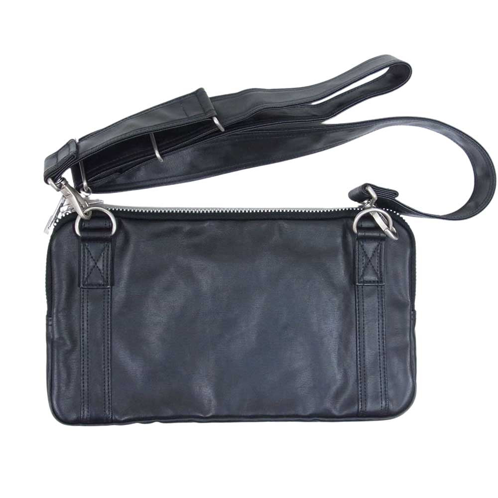 PORTER ポーター 707-07144 ウレタンコーティング フリースタイル ショルダーバッグ ブラック系【中古】