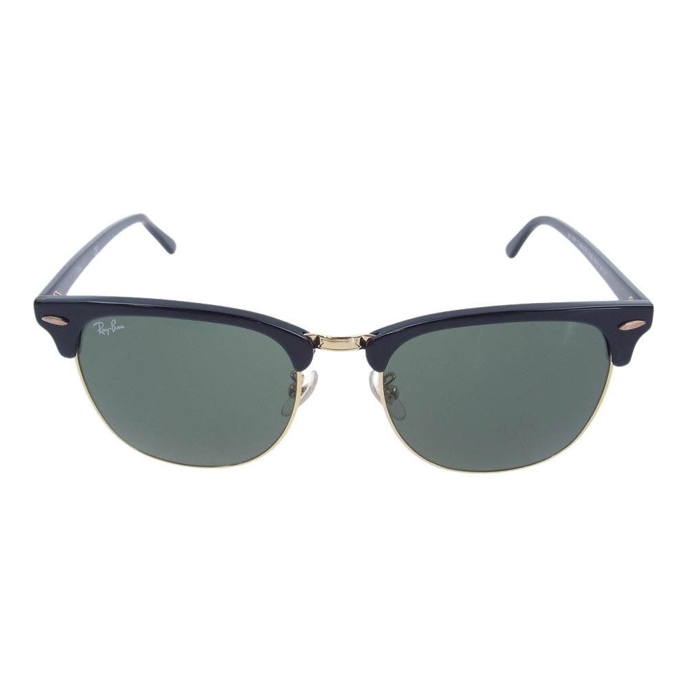 Ray-Ban レイバン RB3016F CLUBMASTER CLASSIC クラブマスター クラシック アジアンフィット サングラス アイウェア ブラック系 55□19　145【中古】