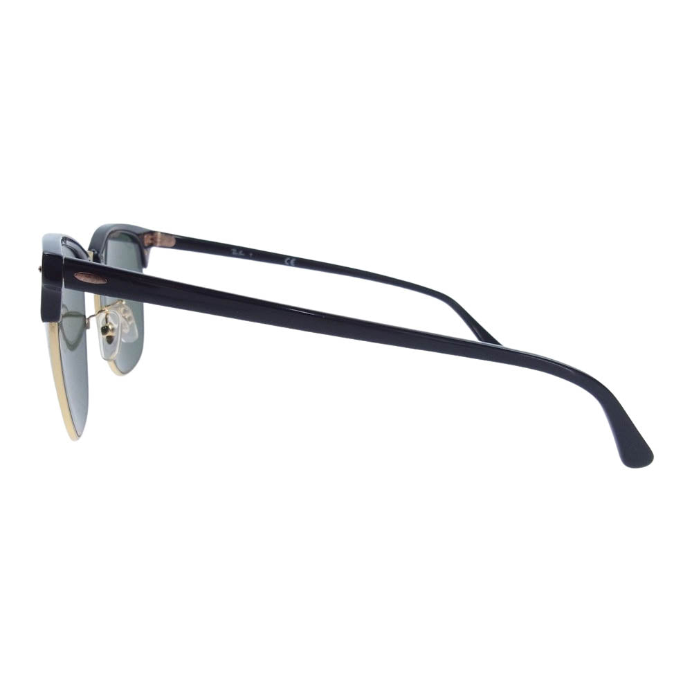 Ray-Ban レイバン RB3016F CLUBMASTER CLASSIC クラブマスター クラシック アジアンフィット サングラス アイウェア ブラック系 55□19　145【中古】