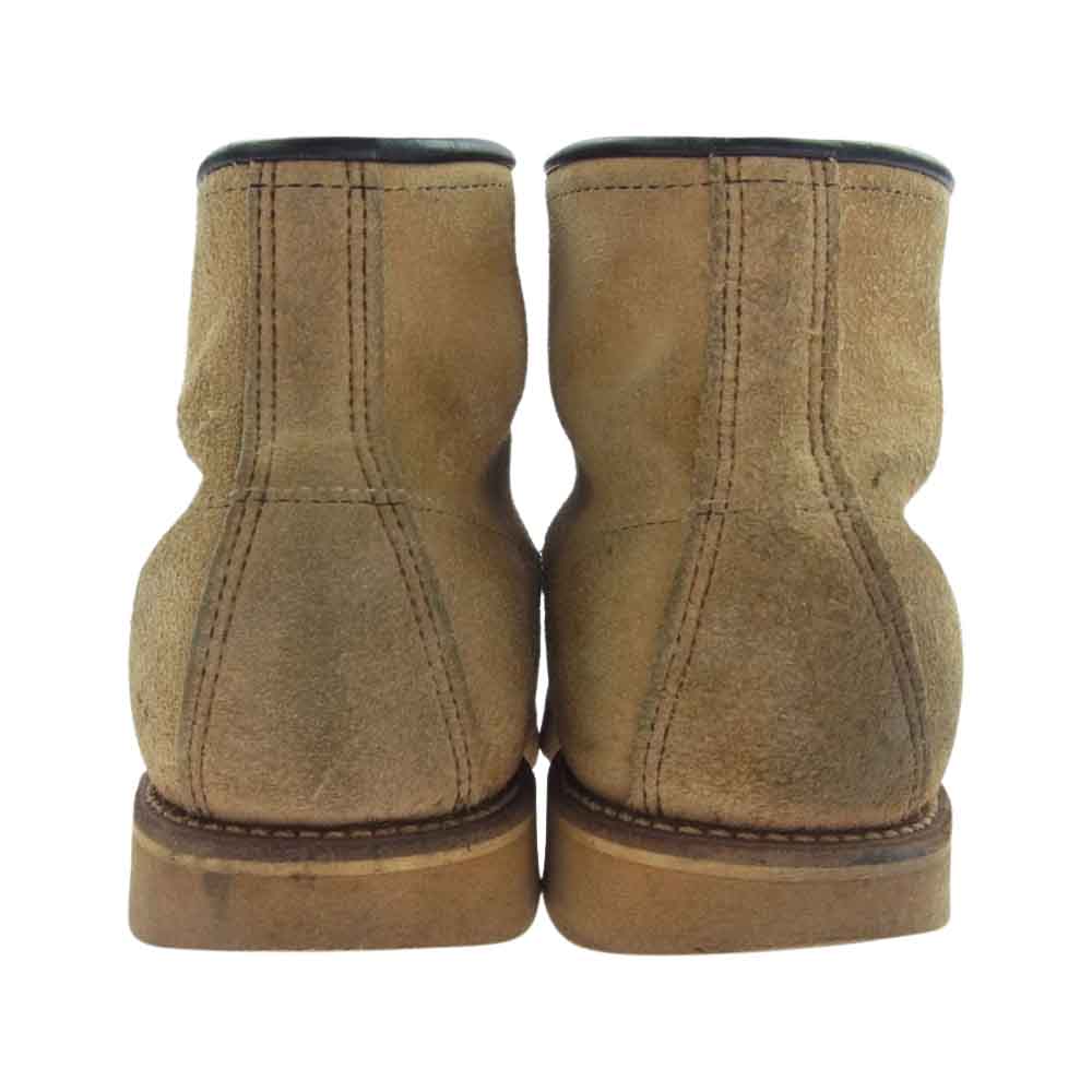 RED WING レッドウィング 8173 90s 四角犬タグ スエード アイリッシュセッター ラフアウト モックトゥ ブーツ ライトブラウン系 US9E【中古】