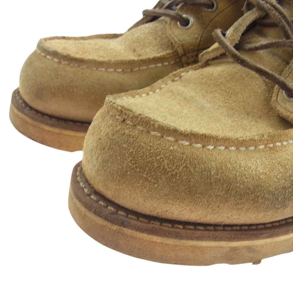 RED WING レッドウィング 8173 90s 四角犬タグ スエード アイリッシュセッター ラフアウト モックトゥ ブーツ ライトブラウン系 US9E【中古】
