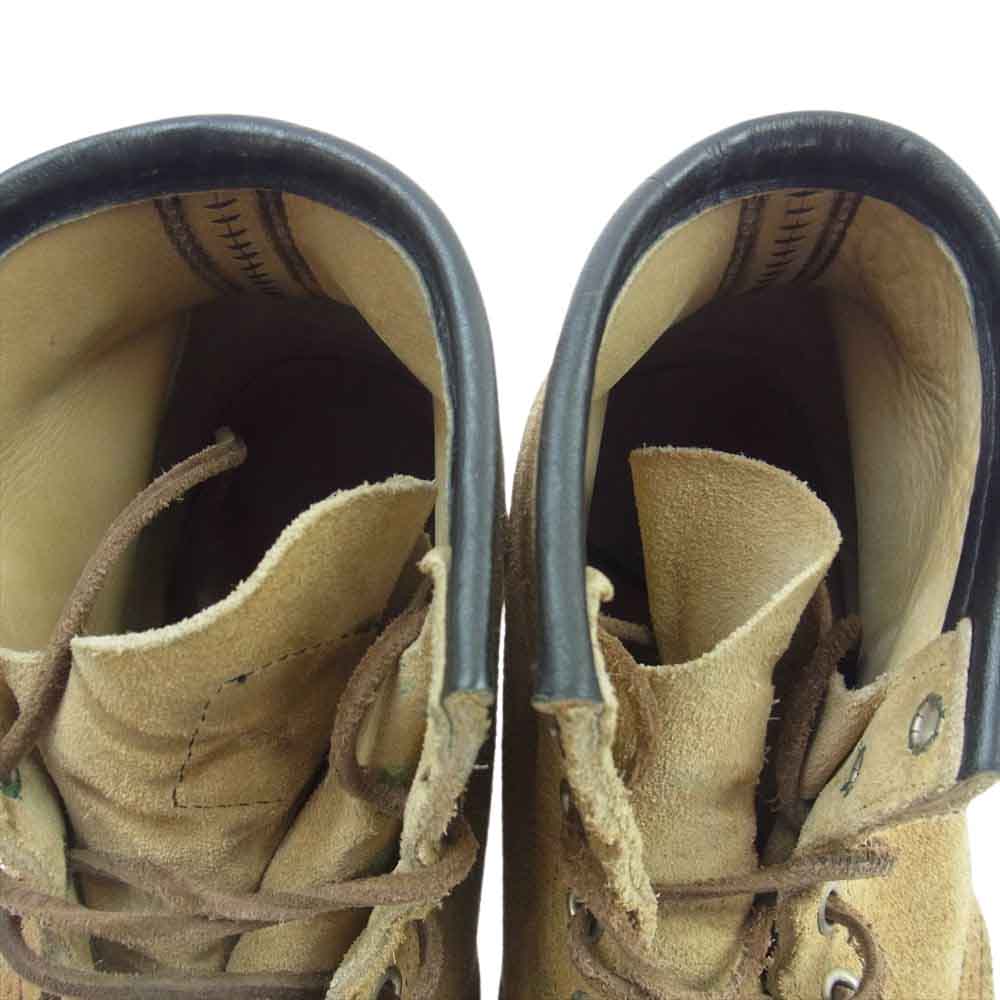 RED WING レッドウィング 8173 90s 四角犬タグ スエード アイリッシュセッター ラフアウト モックトゥ ブーツ ライトブラウン系 US9E【中古】