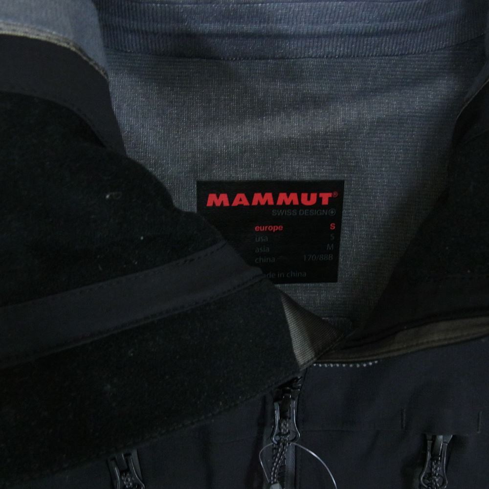 Mammut マムート GORE-TEX GLACIER Jacket ゴアテックス グレイシャー マウンテンパーカ ナイロン シェル ジャケット ブラック系 M【中古】