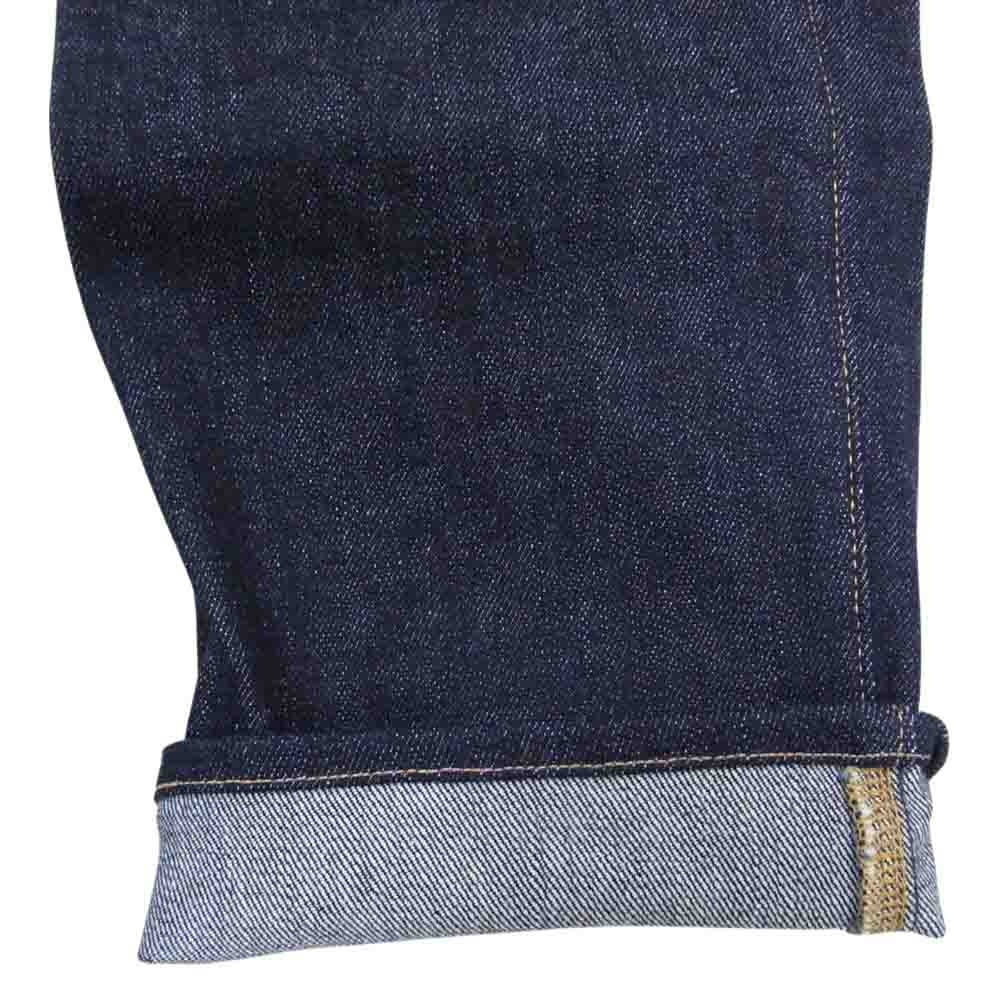 鬼デニム ONI-122S リラックス テーパード 15oz スラブ ストレッチ デニム パンツ インディゴブルー系 34【美品】【中古】