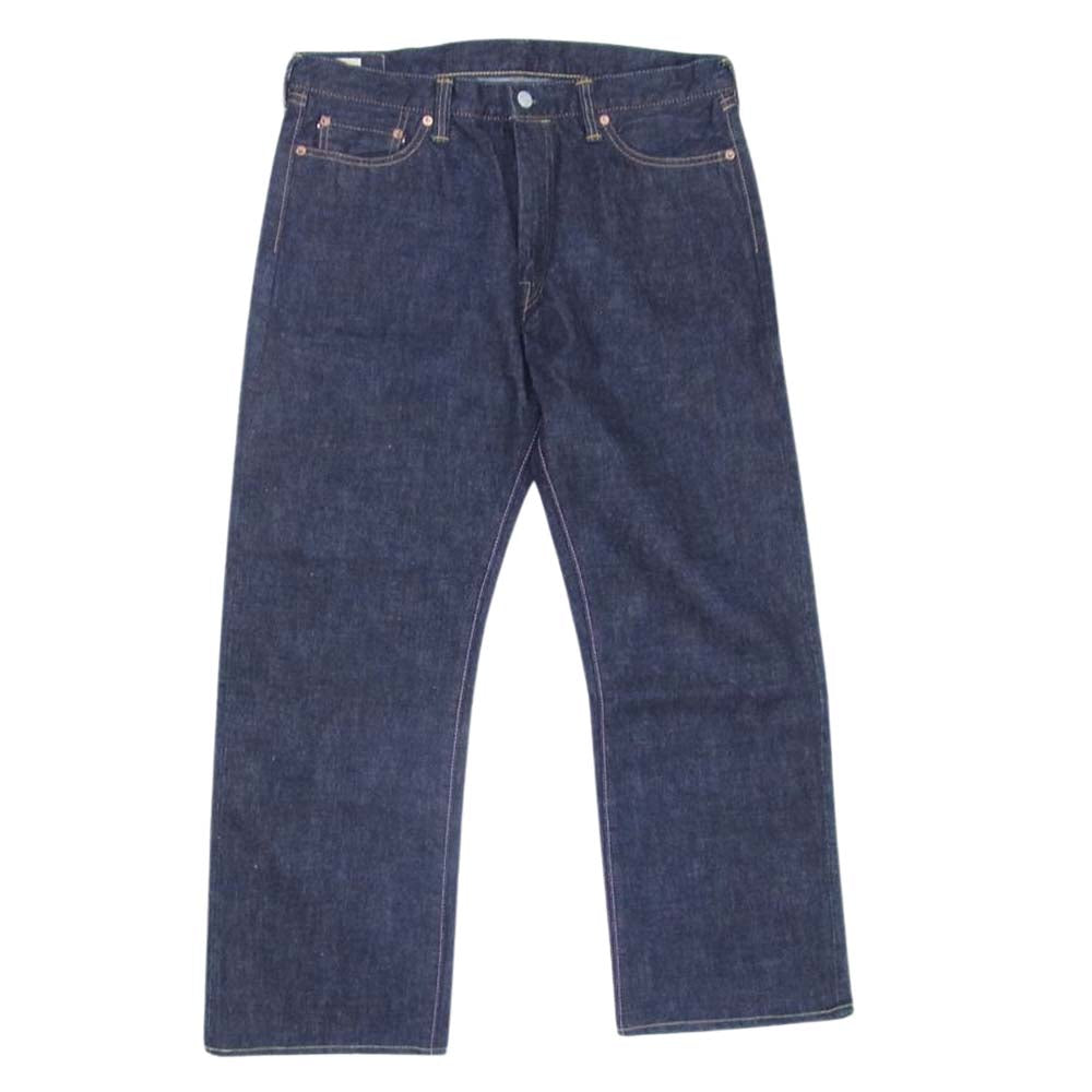 MOMOTARO JEANS 桃太郎ジーンズ 1006SPZ 500240 出陣LABEL ミドルストレート デニム パンツ インディゴブルー系 34【美品】【中古】