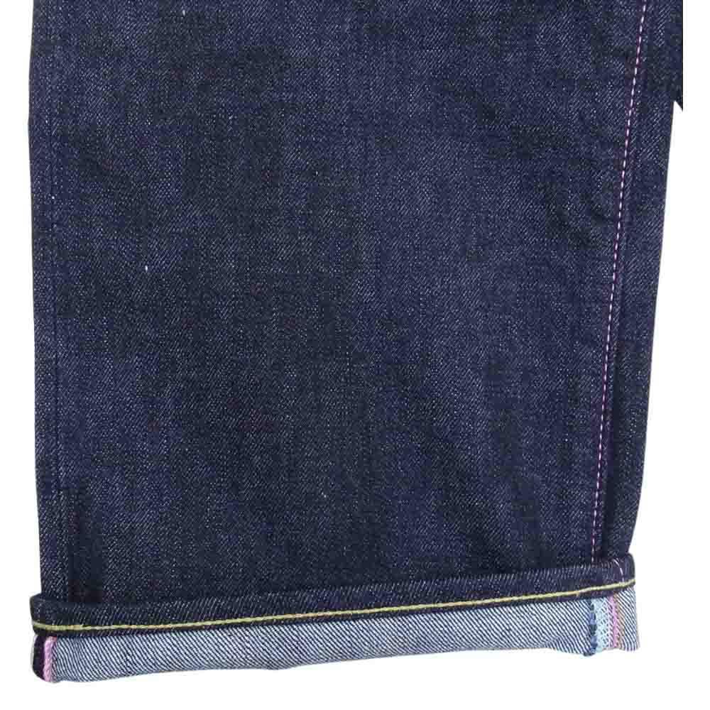 MOMOTARO JEANS 桃太郎ジーンズ 1006SPZ 500240 出陣LABEL ミドルストレート デニム パンツ インディゴブルー系 34【美品】【中古】