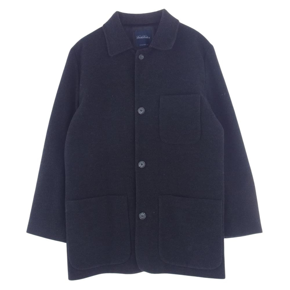 Brooks Brothers ブルックスブラザーズ USA製 カシミヤ混ウール ボックスシルエット ハーフコート ダークグレー系 SM【中古】