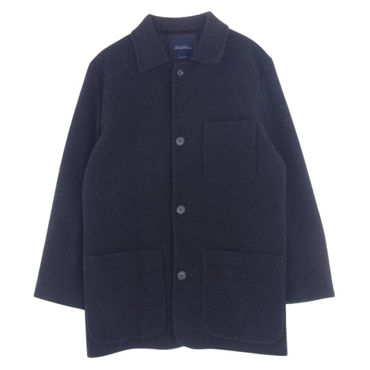 Brooks Brothers ブルックスブラザーズ USA製 カシミヤ混ウール ボックスシルエット ハーフコート ダークグレー系 SM【中古】