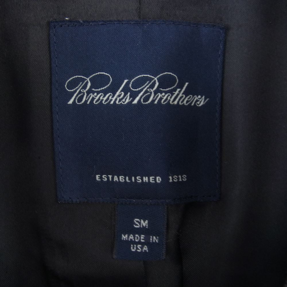 Brooks Brothers ブルックスブラザーズ USA製 カシミヤ混ウール ボックスシルエット ハーフコート ダークグレー系 SM【中古】
