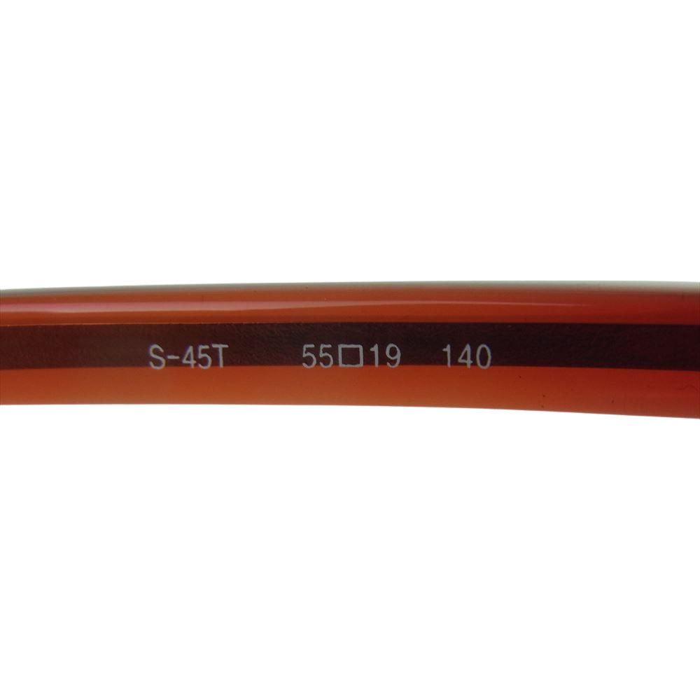 フォーナインズ S-45T 度入りレンズ 眼鏡 アイウェア オレンジ系 シルバー系 55□19 140【中古】