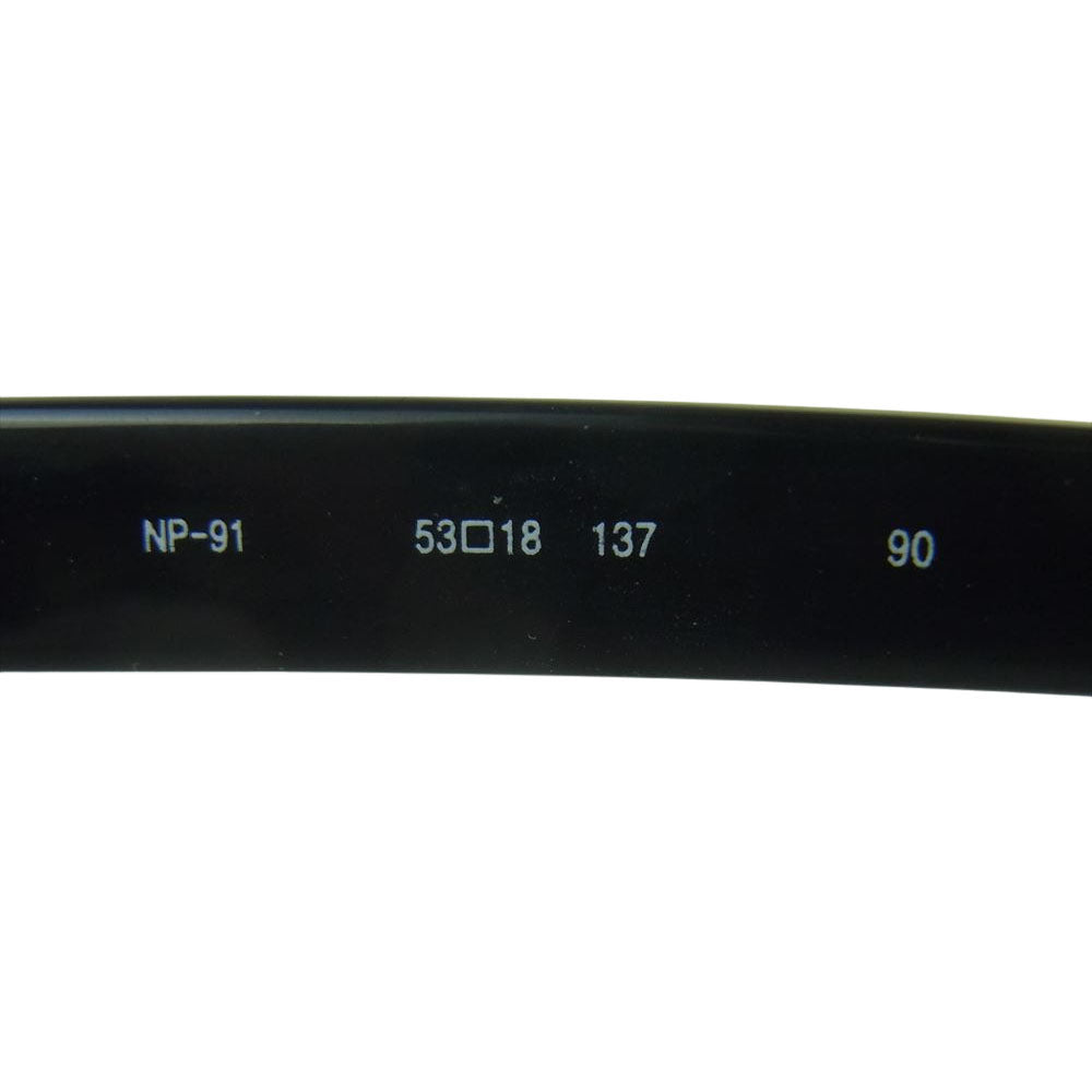 フォーナインズ NP-91 度入りレンズ 眼鏡 アイウェア ブラック系 53□18 137【中古】
