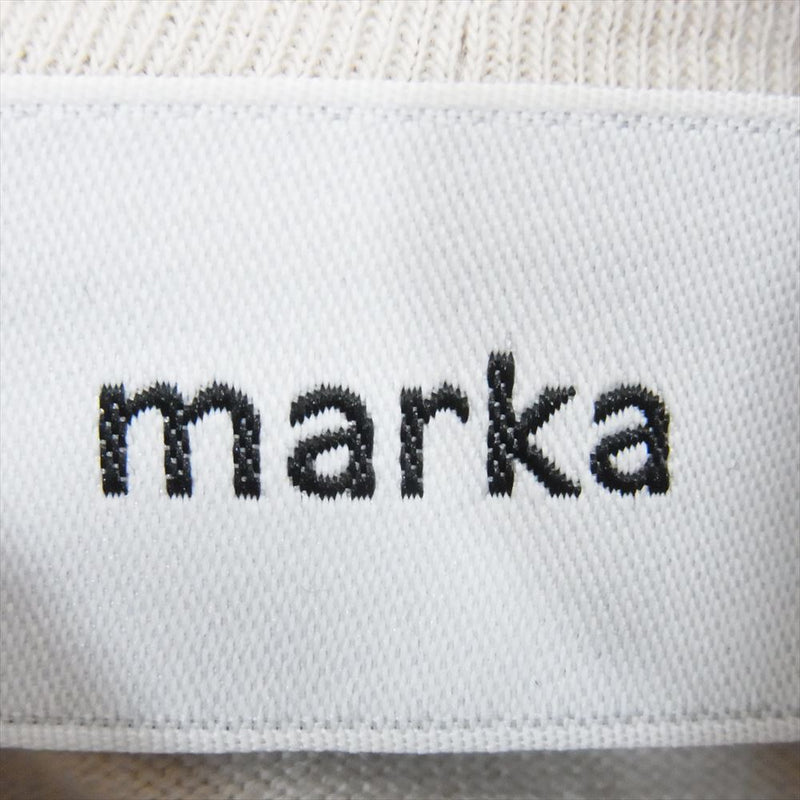 marka マーカ M20C-19CS02C LOOSE NECK L/S ルーズ タートルネック スウェット 長袖 カットソー Tシャツ オフホワイト系 2【中古】