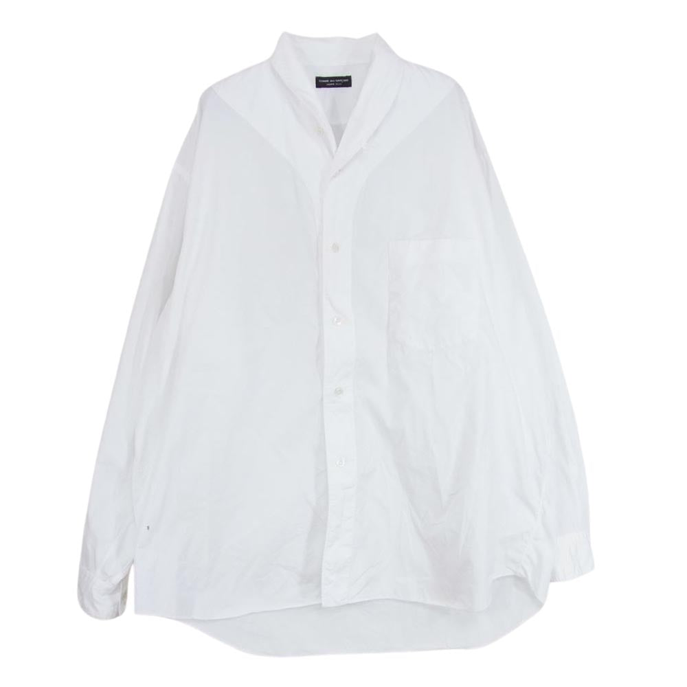 COMME des GARCONS HOMME PLUS コムデギャルソンオムプリュス 80s ヴィンテージ AD1989 アーカイブ ショールカラー ドレス シャツ 長袖 ブラウス ホワイト系 サイズ表記無【中古】