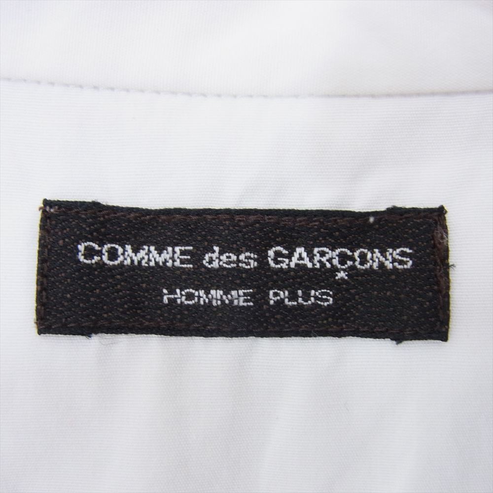 COMME des GARCONS HOMME PLUS コムデギャルソンオムプリュス 80s ヴィンテージ AD1989 アーカイブ ショールカラー ドレス シャツ 長袖 ブラウス ホワイト系 サイズ表記無【中古】