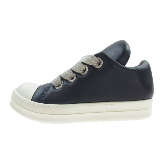 Rick Owens リックオウエンス 23AW RU02C7893 LLPW2 JUMBO LACE PADDED LOW SNEAKS ジャンボレース パデッド ローカット スニーカー ブラック系 ホワイト系 42【新古品】【未使用】【中古】