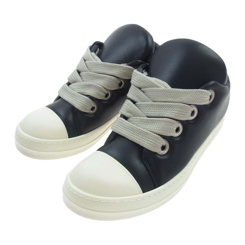 Rick Owens リックオウエンス 23AW RU02C7893 LLPW2 JUMBO LACE PADDED LOW SNEAKS ジャンボレース パデッド ローカット スニーカー ブラック系 ホワイト系 42【新古品】【未使用】【中古】