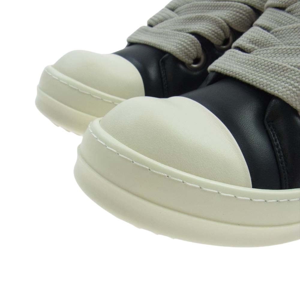 Rick Owens リックオウエンス 23AW RU02C7893 LLPW2 JUMBO LACE PADDED LOW SNEAKS ジャンボレース パデッド ローカット スニーカー ブラック系 ホワイト系 42【新古品】【未使用】【中古】