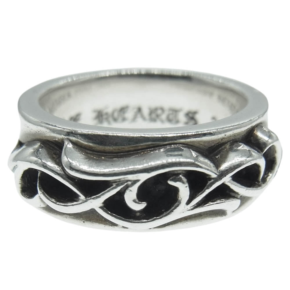 CHROME HEARTS クロムハーツ（原本無） DBL NARROW VINE BAND ダブル ナロー ヴァイン バンド リング シルバー系 18.5号【中古】