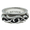 CHROME HEARTS クロムハーツ（原本無） DBL NARROW VINE BAND ダブル ナロー ヴァイン バンド リング シルバー系 18.5号【中古】