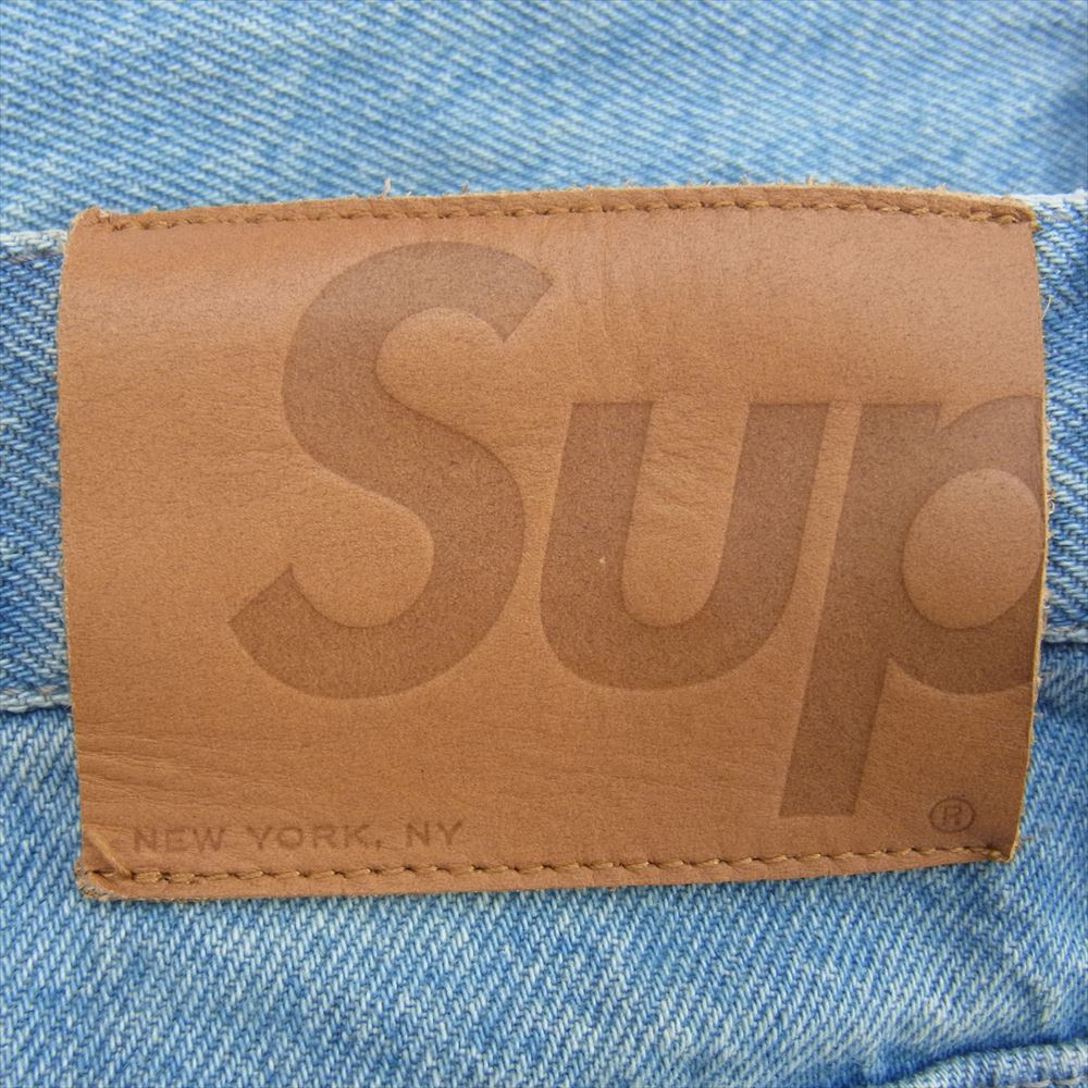 Supreme シュプリーム 21SS × Clayton Patterson Skulls Embroidered Regular Jean スカル エンブロイダリー デニムパンツ インディゴブルー系 34【中古】