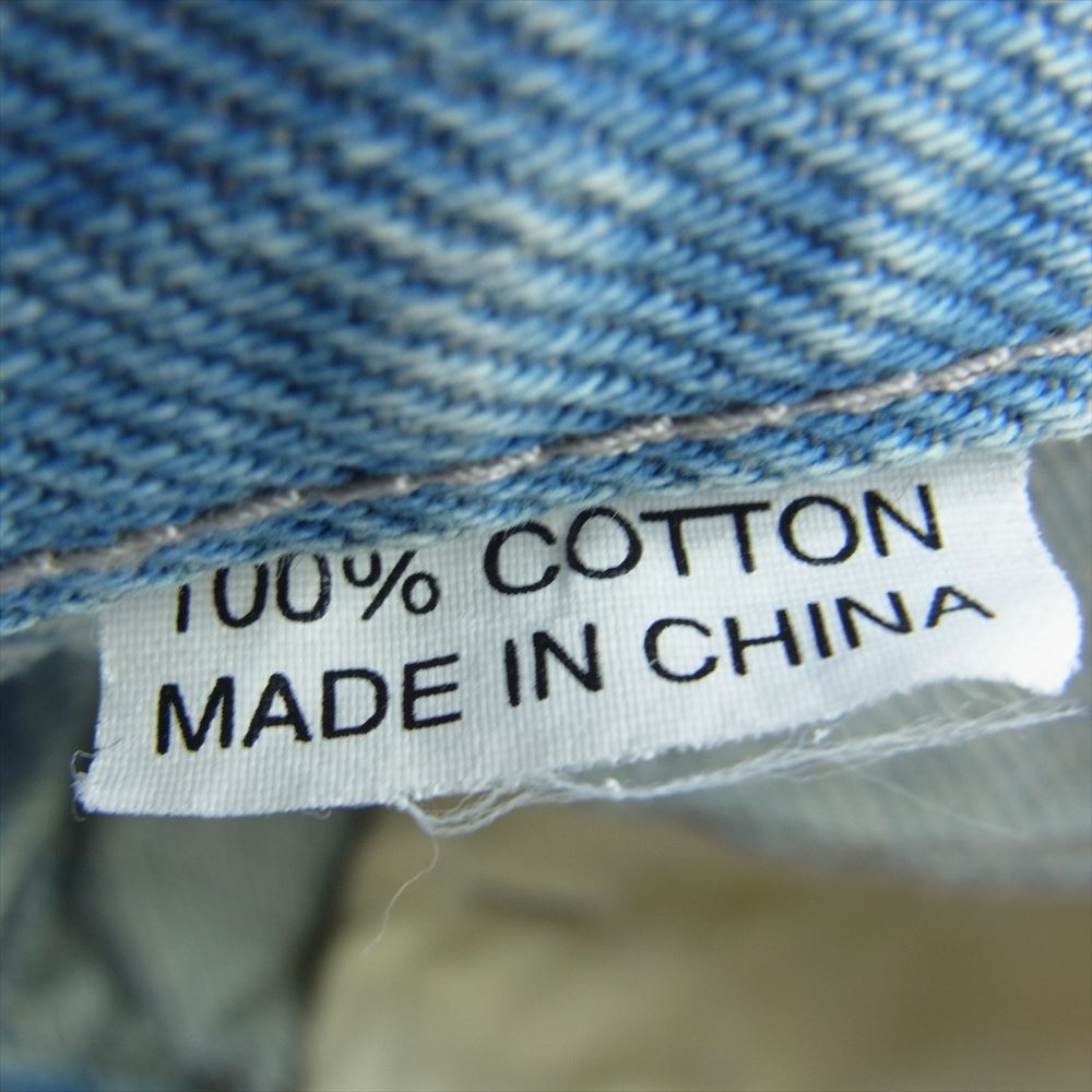 Supreme シュプリーム 21SS × Clayton Patterson Skulls Embroidered Regular Jean スカル エンブロイダリー デニムパンツ インディゴブルー系 34【中古】