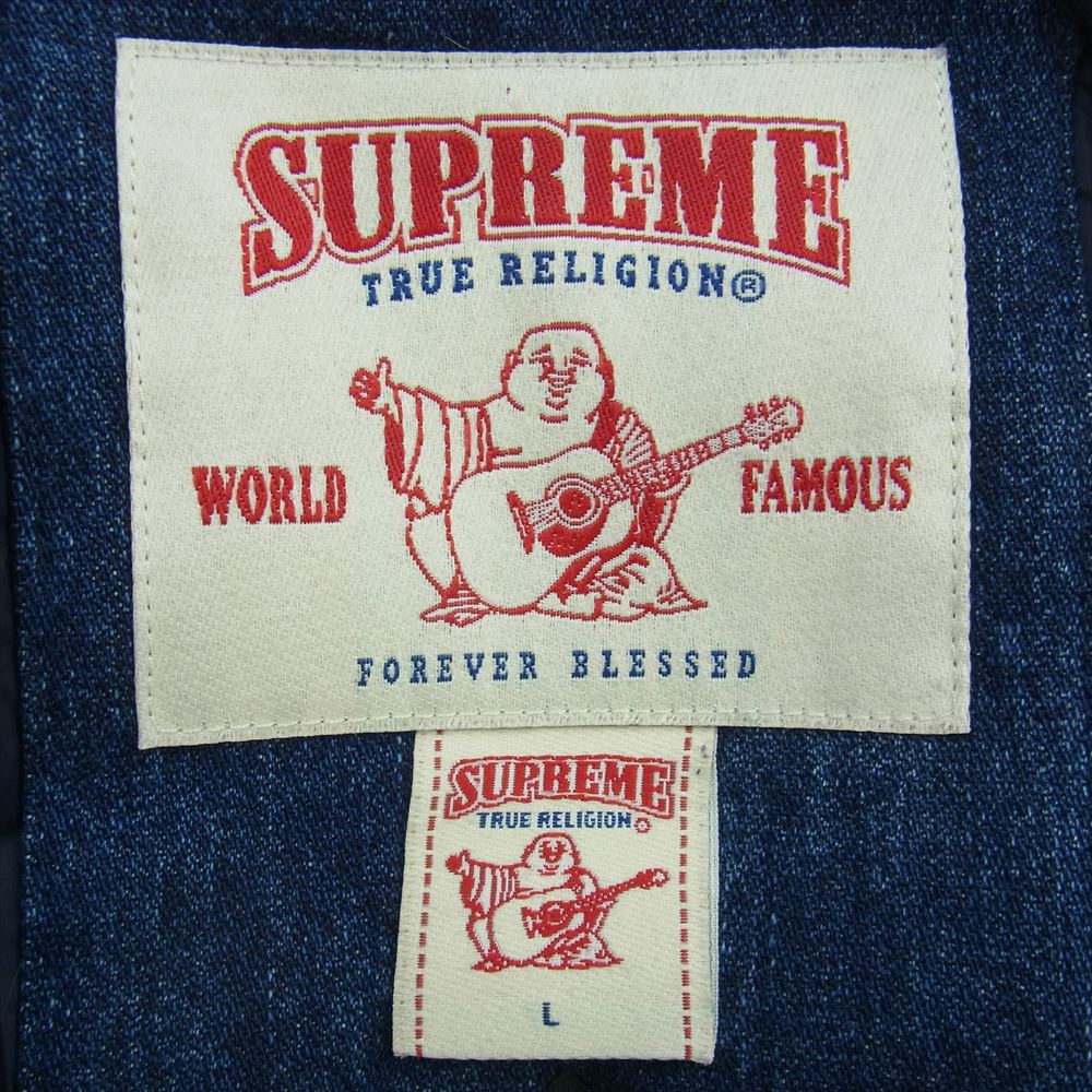 Supreme シュプリーム 22AW x True Religion GORE-TEX Pant ゴアテックス デニム イージー リブ パンツ インディゴブルー系 L【中古】