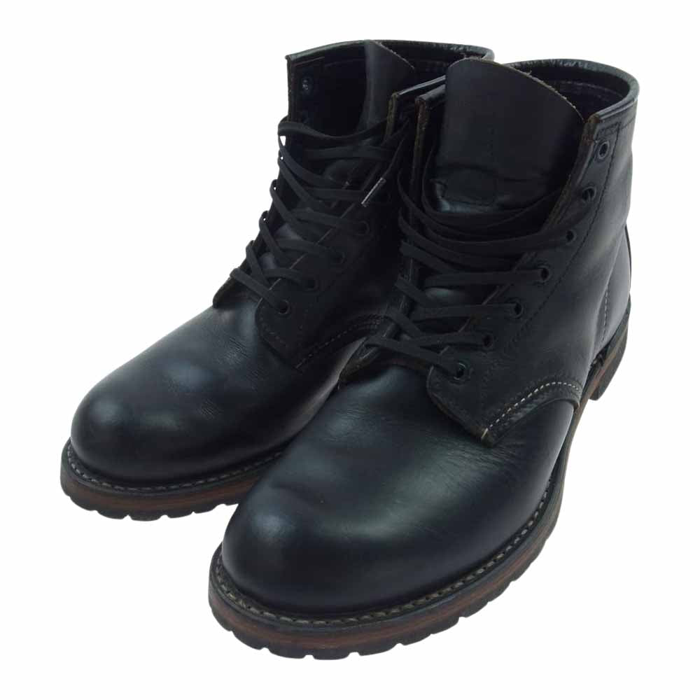 RED WING レッドウィング 9014 ベックマン ラウンドブーツ ブラック系 US9D【中古】