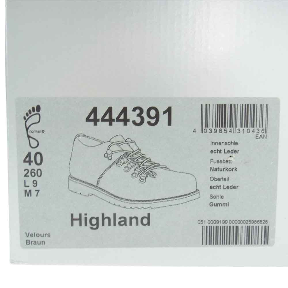 BIRKENSTOCK ビルケンシュトック Footprints HIGHLAND 444391 ハイランド スエードレザー シューズ ライトブラウン系 40【中古】