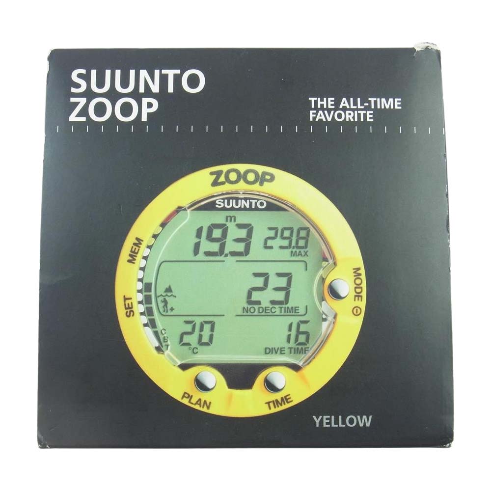 SUUNTO スント SS015964000 不動品 Zoop Yellow ズープ イエロー ダイブウォッチ ブラック系 イエロー系【美品】【中古】