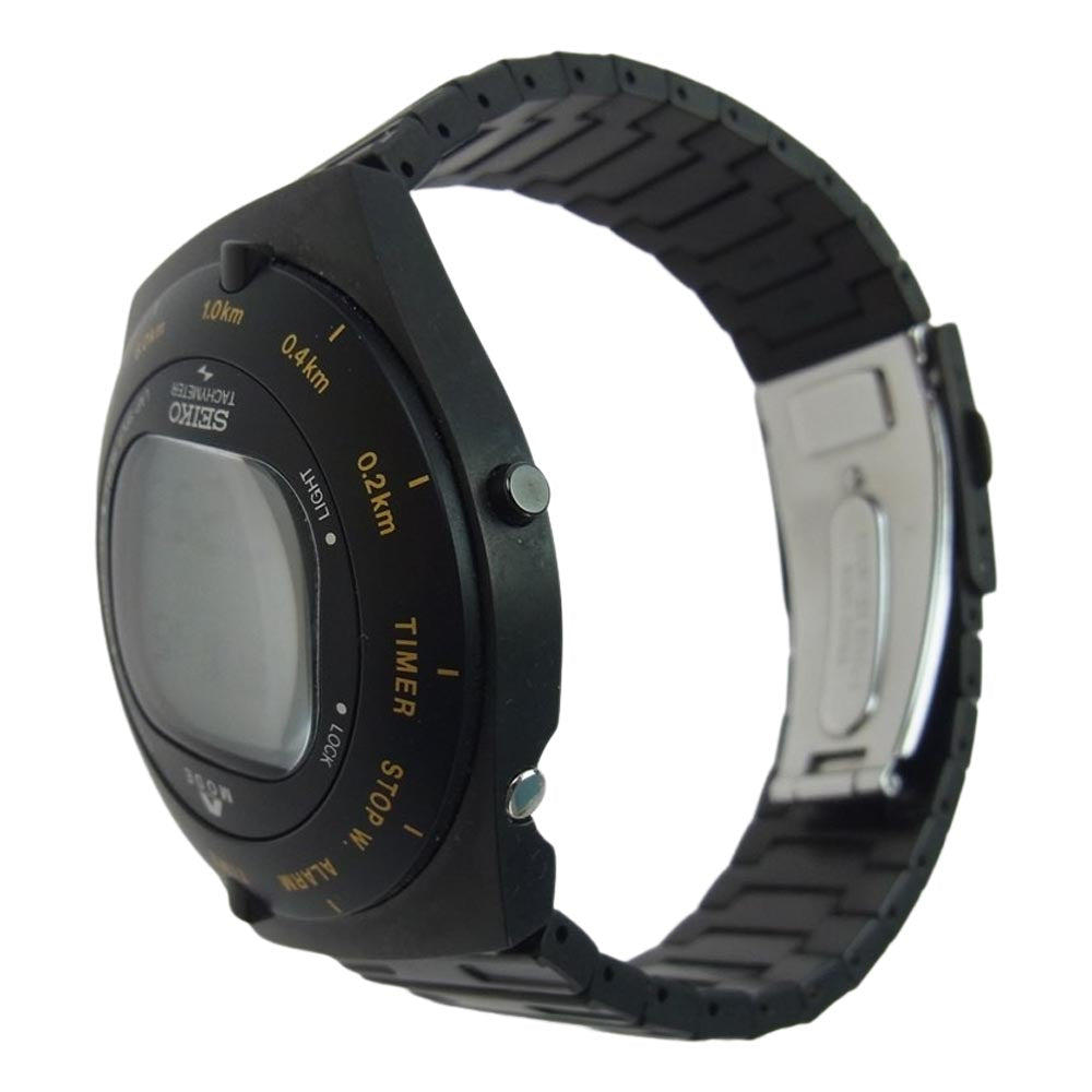 SEIKO セイコー SBJG003 A825-00B0 GIUGIARO ジウジアーロ・デザイン 3000本限定 デジタルウォッチ 腕時計 ブラック系【中古】