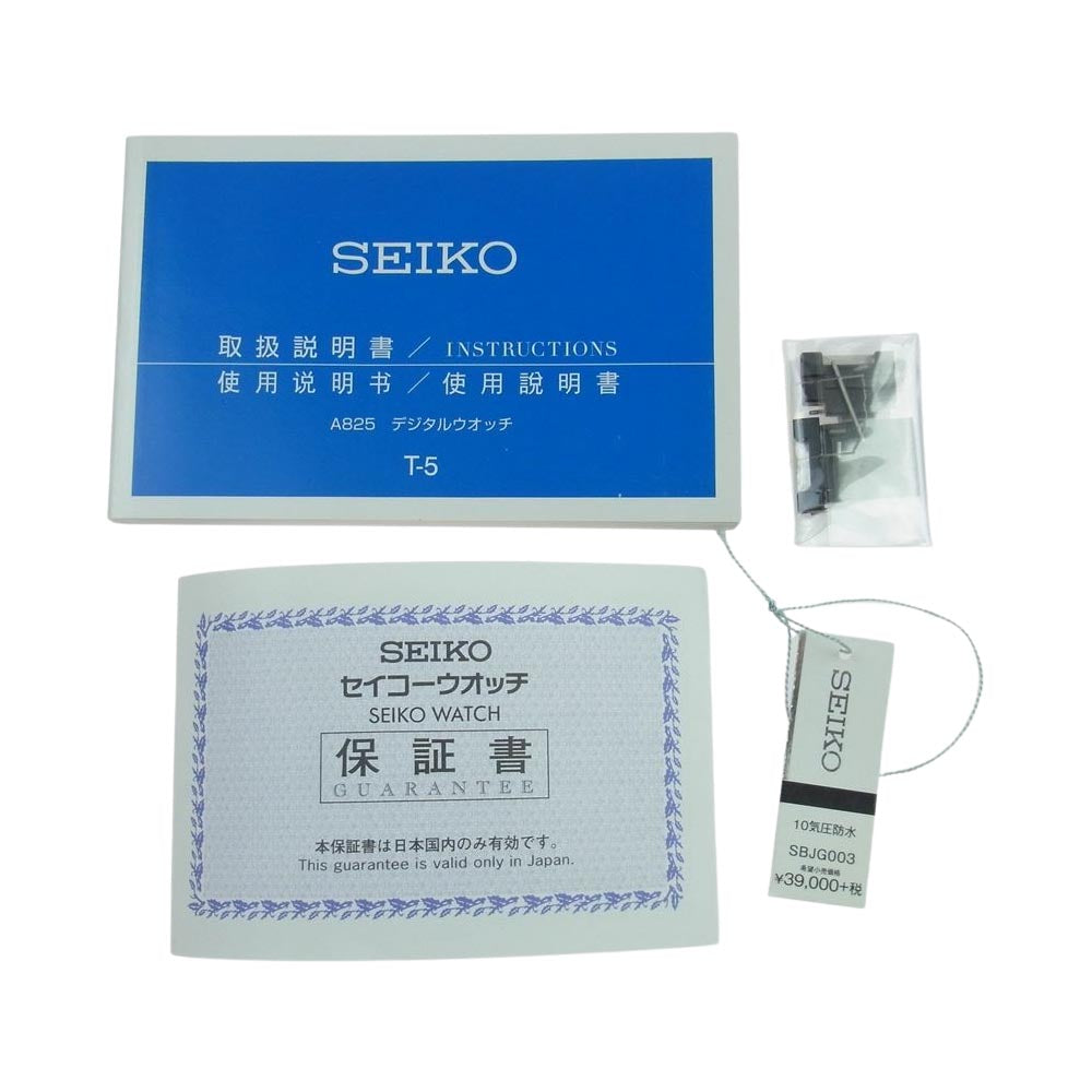 SEIKO セイコー SBJG003 A825-00B0 GIUGIARO ジウジアーロ・デザイン 3000本限定 デジタルウォッチ 腕時計 ブラック系【中古】