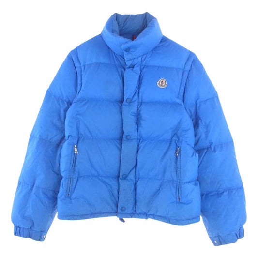 MONCLER モンクレール 41314/50/68959 VERONE ヴェローネ 2WAY ロゴ ワッペン ダウンベスト ダウンジャケット ライトブルー系【中古】