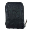 CHROME HEARTS クロムハーツ（原本無） ONE TRILLION DLRS CEME LD セメタリークロスパッチ ミニウォレット ブラック系【中古】