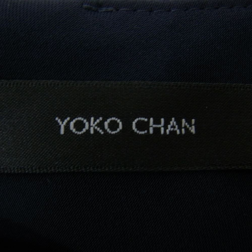 YOKO CHAN ヨーコチャン YCD-122-817 ロングスリーブ ヘム ペタル ドレス フリル ワンピース ネイビー系 38【中古】