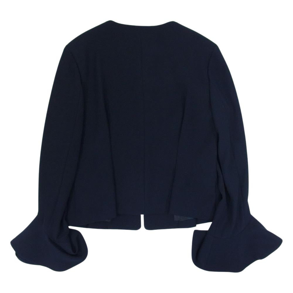 YOKO CHAN ヨーコチャン YCJ-622-082 フレア スリーブ ジャケット ネイビー系 38【新古品】【未使用】【中古】