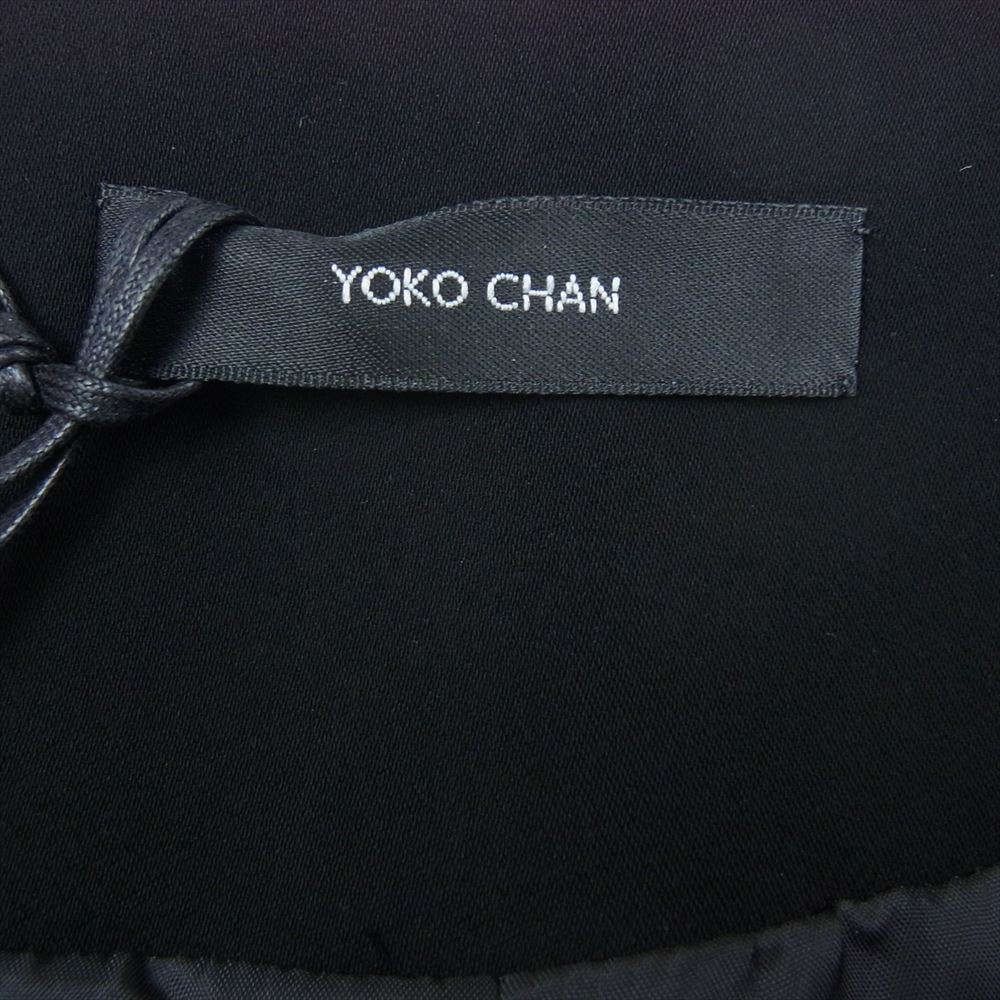YOKO CHAN ヨーコチャン YCJ-622-082 フレア スリーブ ジャケット ブラック ブラック系 38【新古品】【未使用】【中古】