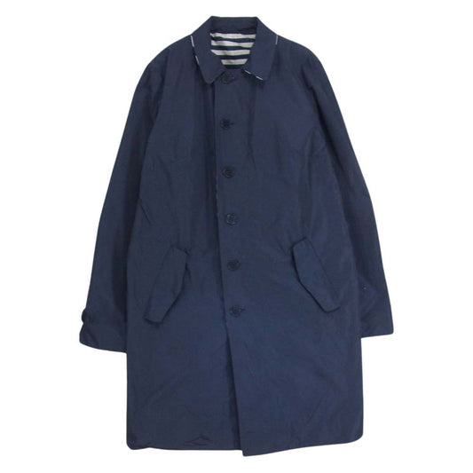 MAX MARA マックスマーラ 50210227 WEEKEND ウィークエンド マックスマーラ リバーシブル ボーダー ステンカラー コート ネイビー系 42【中古】