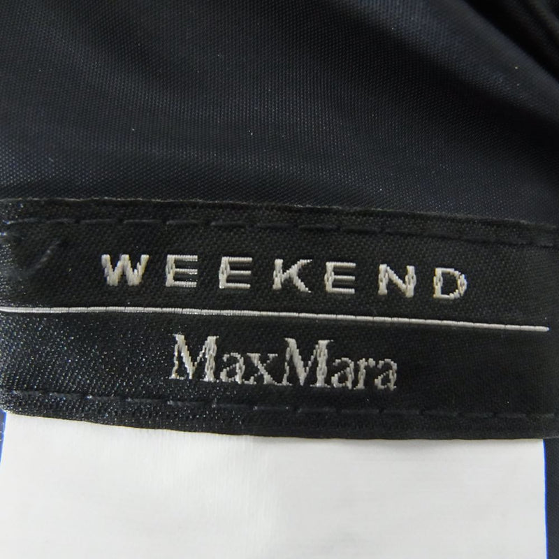 MAX MARA マックスマーラ 50210227 WEEKEND ウィークエンド マックスマーラ リバーシブル ボーダー ステンカラー コート ネイビー系 42【中古】